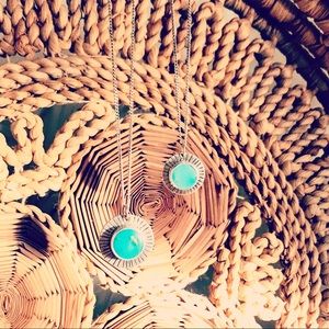 NWT Turquoise and Sterling Silver Pendant Necklace